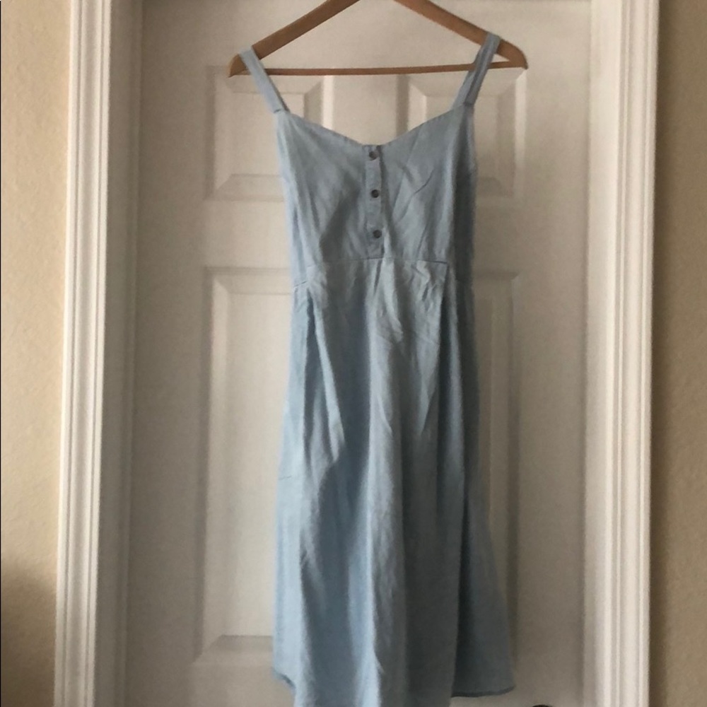 Chambray Maternity Dress